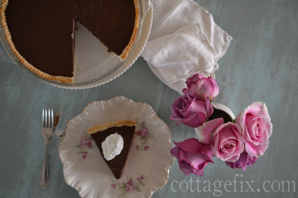 Cottage Fix blog - Uncle Allen's Stove Top Chocolate Pie recipe