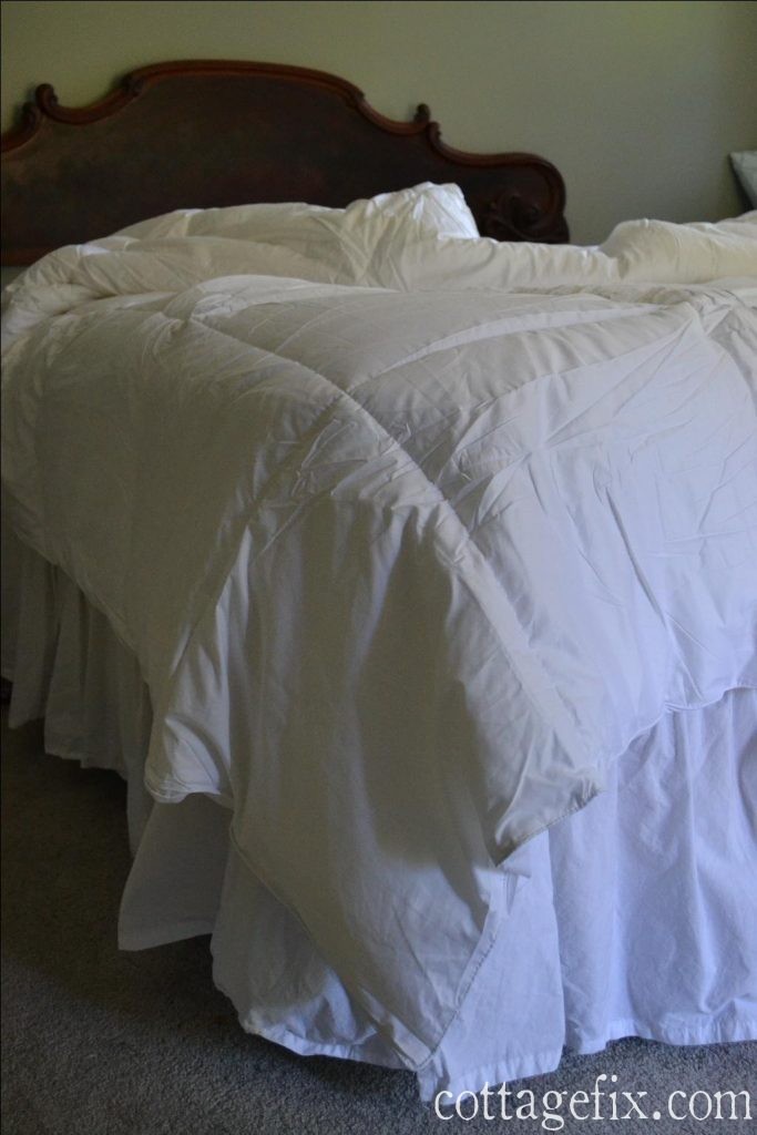 Cottage Fix blog - down alternative comforter