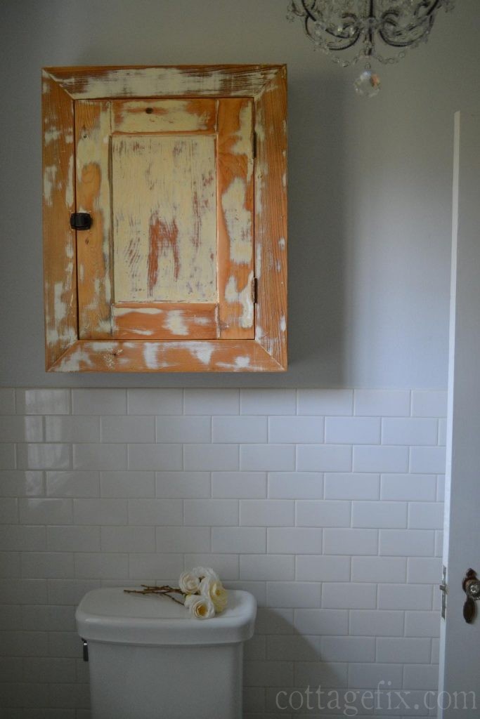 Cottage Fix blog - vintage bathroom cabinet
