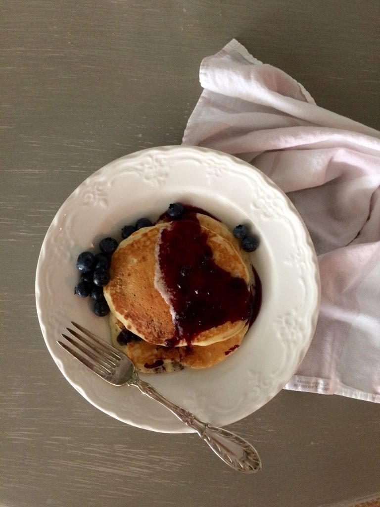 Cottage Fix blog -blueberry pancakes 