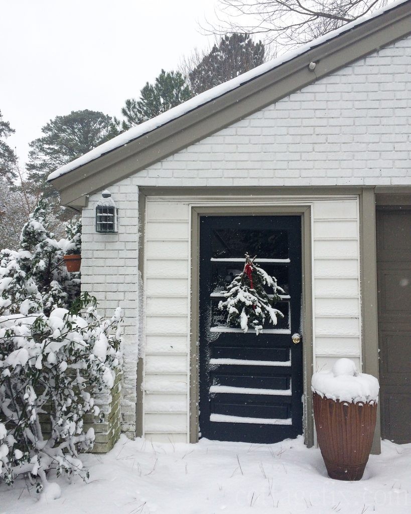 Cottage Fix blog - snow covered garage