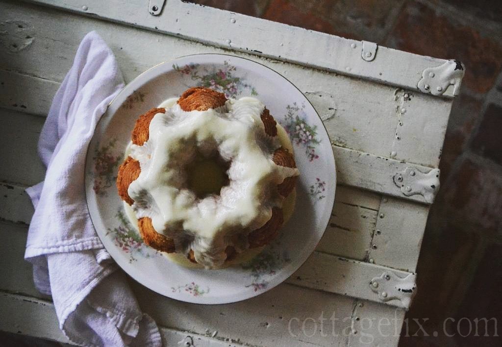 Cottage Fix blog - buttermilk pound cake from my Virginia Hospitality cookbook
