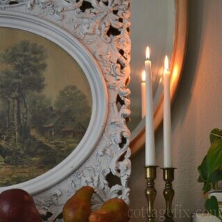 Cottage Fix blog - pears and candlelight