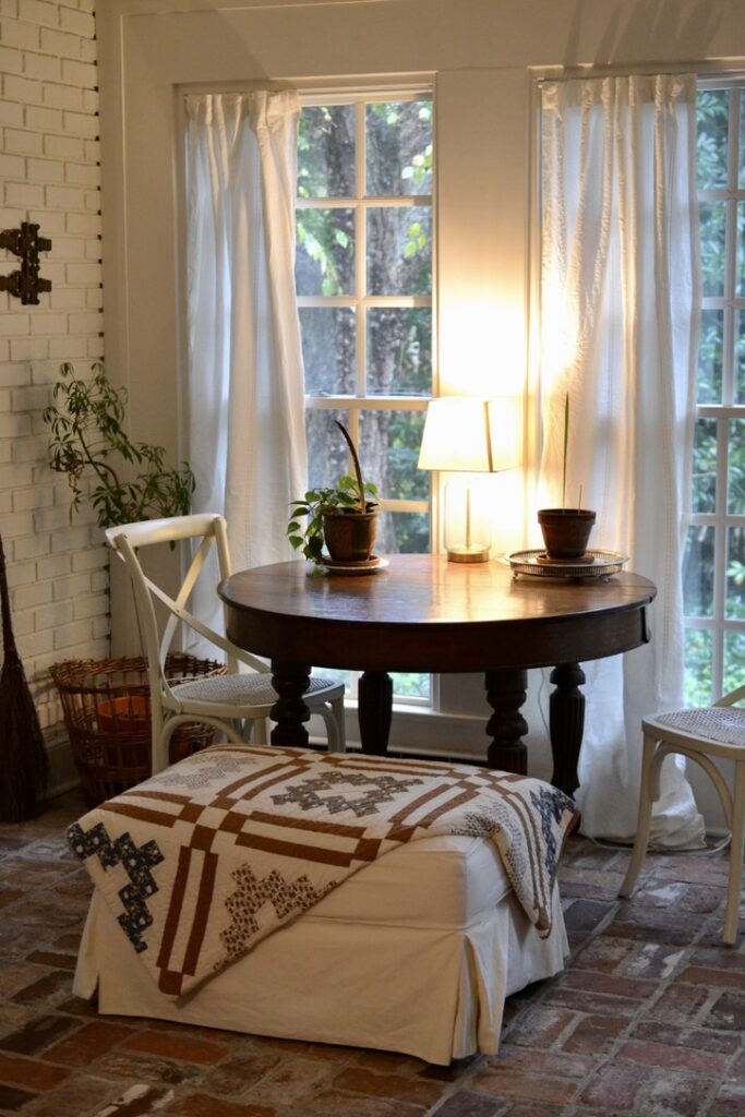 Cottage Fix blog - Autumn on our sun porch