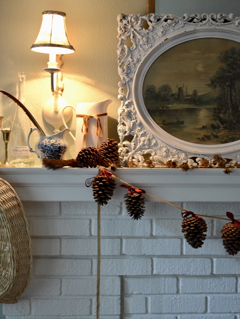 Cottage Fix blog - pinecone garland