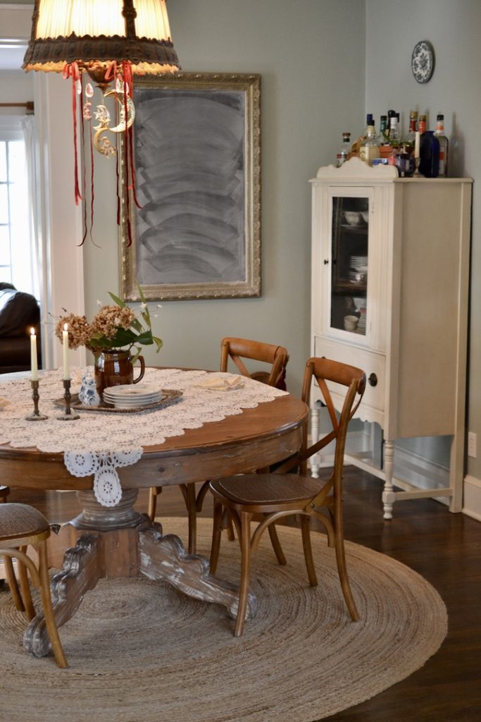 Cottage Fix blog - Christmas 2025 dining room adorned with moons